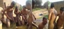 This group of Indian villagers bathe together naked, jerk each other off, and humping each other! (Preview)