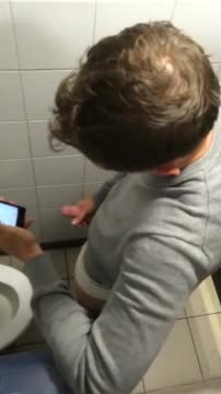 Restroom jerk off # 1