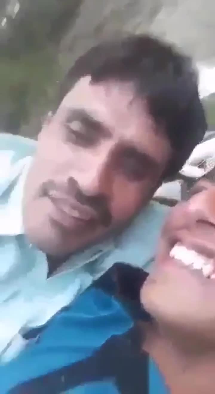 Pakistani mature man playing with his young lover 