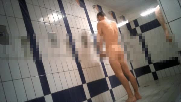 Swimmers in a busy shower! 5 min of naked males going in and out of our private showers  close up! ??? 
Part II of this hot Video! Men for all tastes!