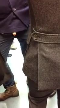 Two horny guys trying to hook up in the subway with another str8 guy! One of them flashes his big, thick, uncut dick to catch his attention! The pervy look in his face is priceless!