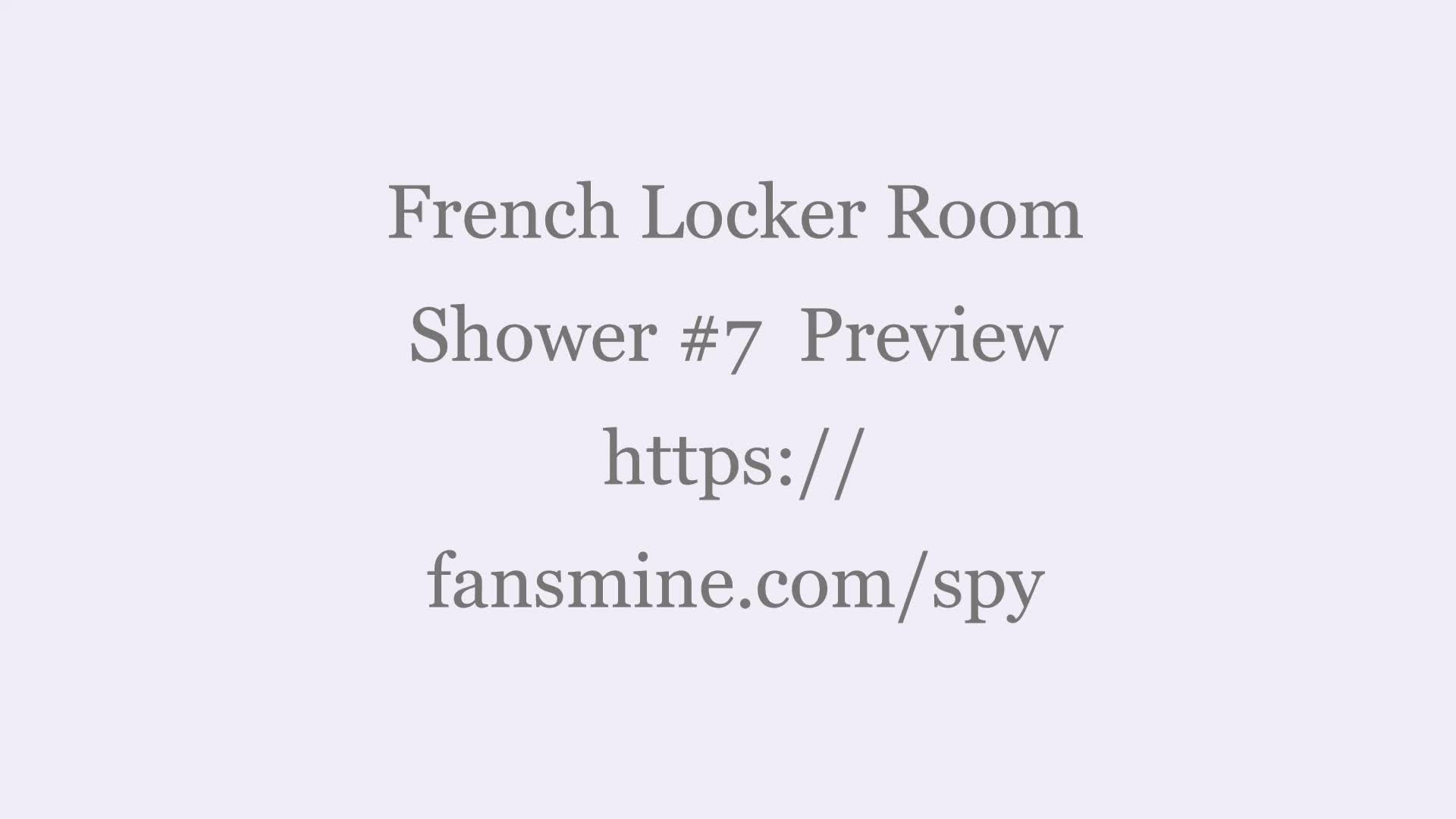 The original content of straight French guys in the Locker Room / Shower # 7 Preview.