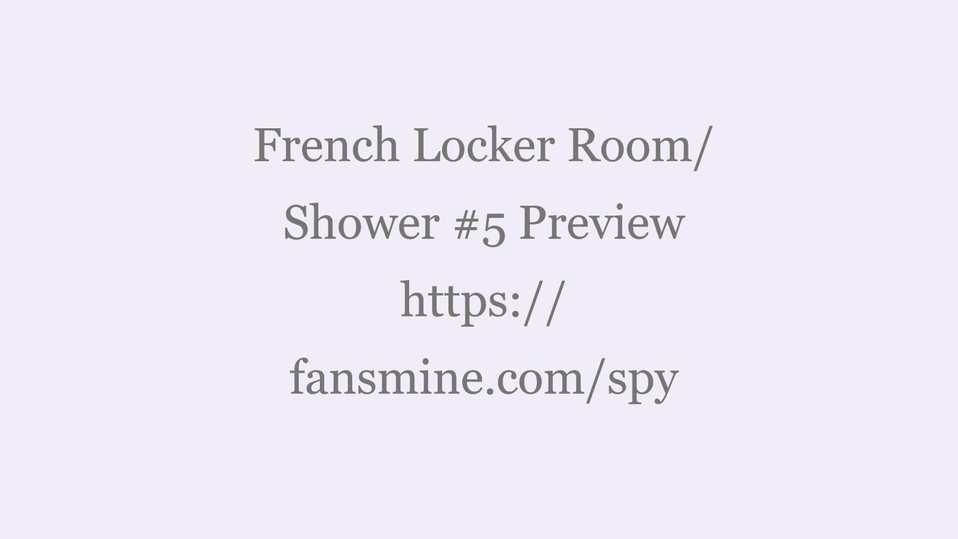 The original content of straight French guys in the Locker Room / Shower # 5 - Preview